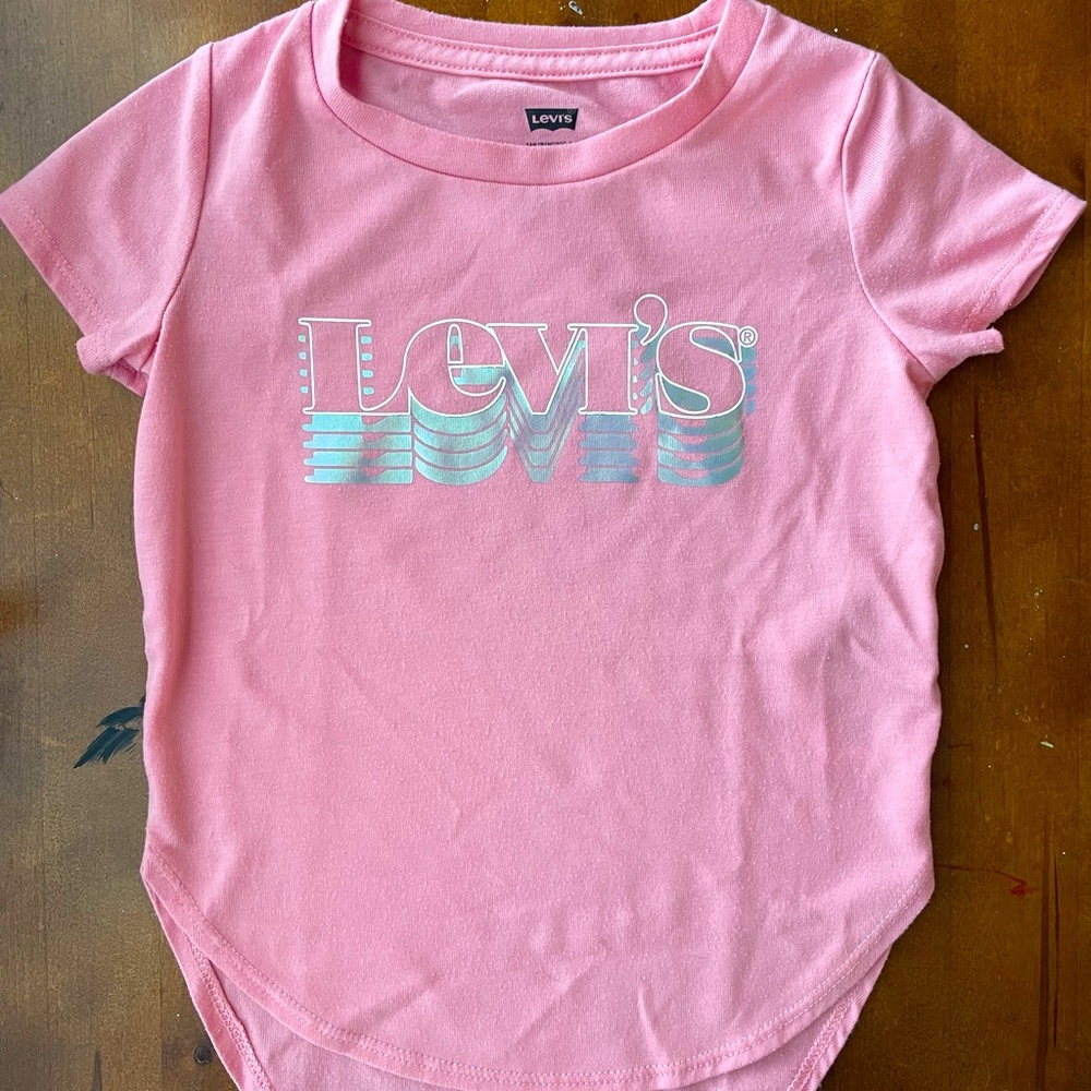 Pink Levi’s shirt